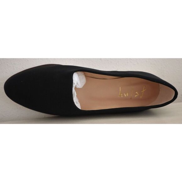 FS/NY French Sole 104296 Women's Sz 9M Black Elastic Joma Ballet Flats - Picture 5 of 9